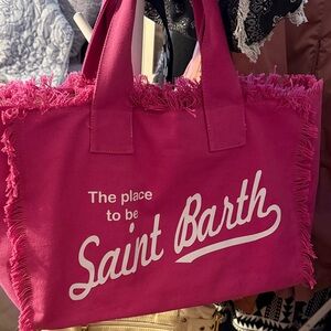 Saint Barth Fuchsia Tote Bag
